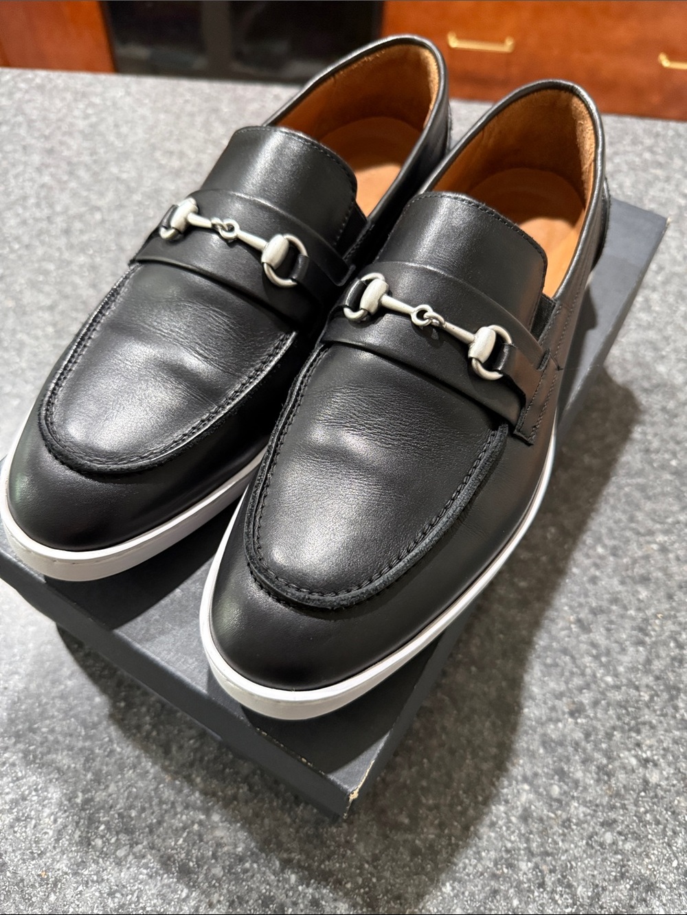 Allen Edmonds Black Randolph Bit Slip-on Sneaker size 11D